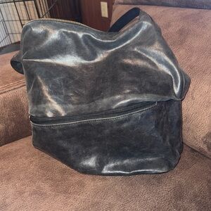 HOBO Grayish Black Leather Bag